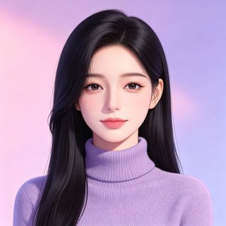 清冷温柔的人设初雪头像